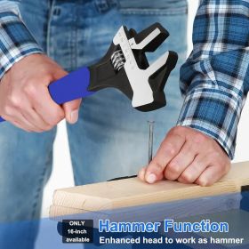 4-in-1 Multi-Function Adjustable Spud Wrench | C-Shaped Dual Head | Titanium Alloy | Universal Fit | Hammer & Crowbar Integration | Professional