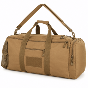 Travel Duffel Bag for Men, Gym Weekender Bag with Detachable Shoulder Strap (Color: TAN)