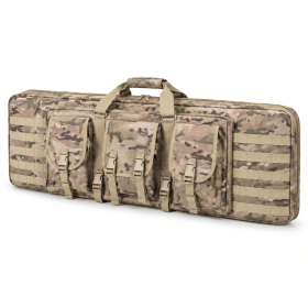 42-Inch Padded Long Equipment Carrying Case with Storage Pockets and Shoulder Strap (Color: Camo)