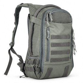 Tactical Backpack with Modular Webbing, Multi-Compartment Outdoor Daypack (Color: Grey)