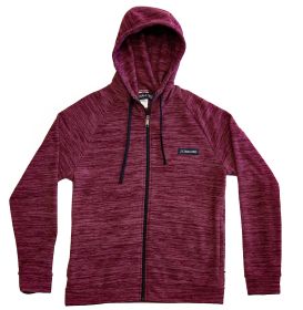 Full-Zip Evolution Hoodie (Color: Maroon, size: medium)