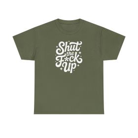 Say It Loud Tee (Color: Military Green, size: 3XL)